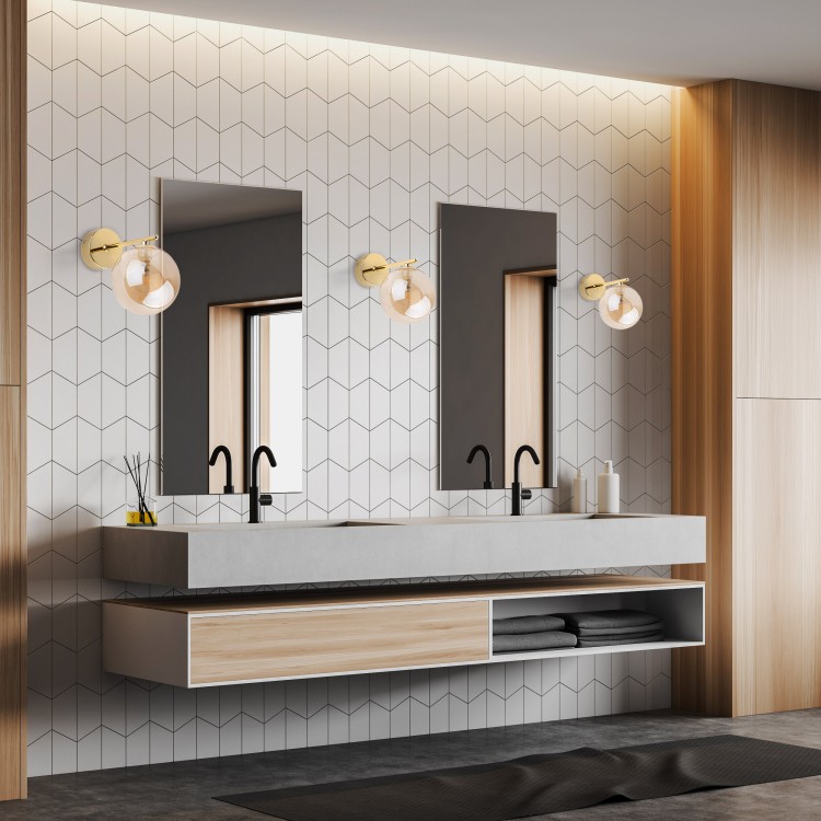 ESTERA GOLD Kinkiet 1 4778 TK Lighting Złoty Bursztynowy