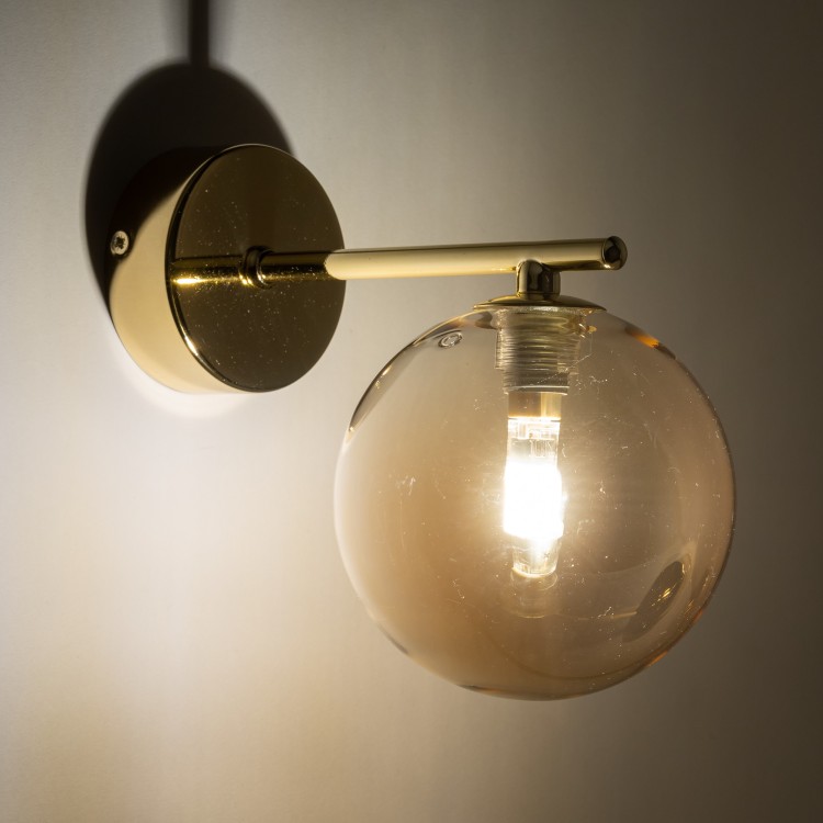 ESTERA GOLD Kinkiet 1 4778 TK Lighting Złoty Bursztynowy