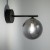 ESTERA BLACK Kinkiet 1 4777 TK Lighting Czarny Grafitowy