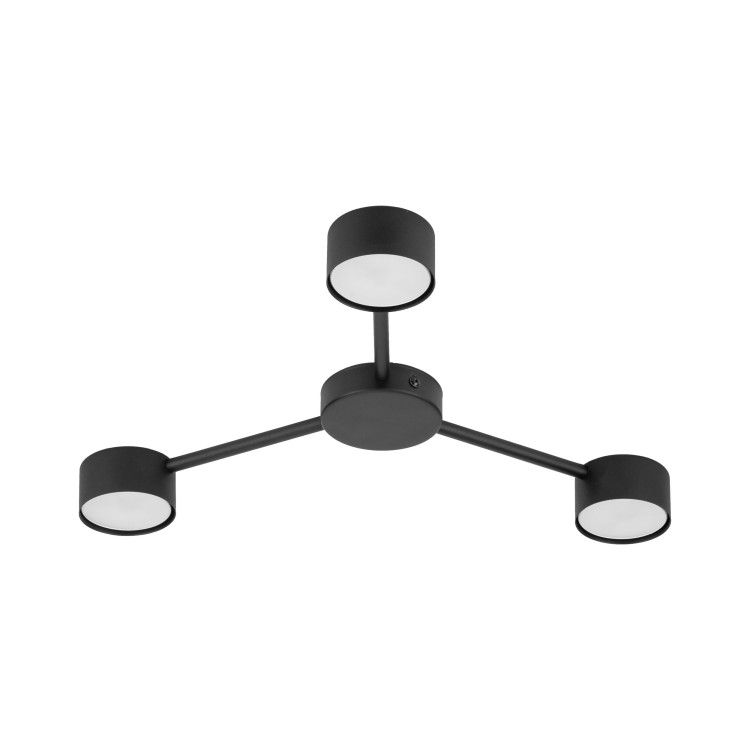 AVIA BLACK Lampa sufitowa 3 4689 TK Lighting Czarny Czarny