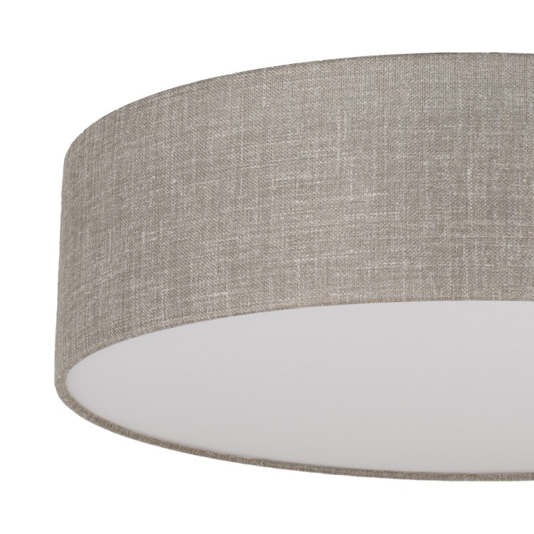 RONDO LINEN Lampa sufitowa 4 600 5637 TK Lighting Biały Len, Biały