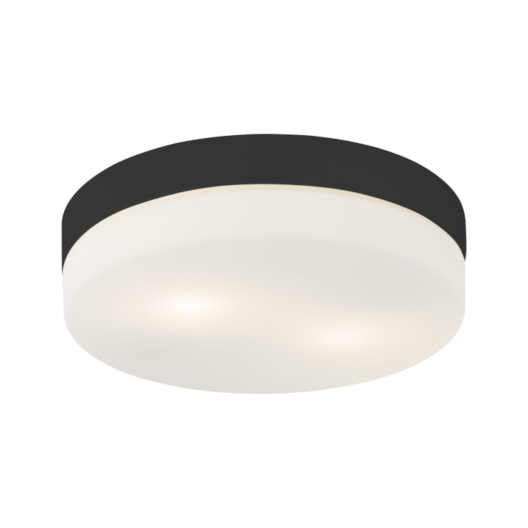 PORI BLACK Plafon łazienkowy 2XE27 IP 44 862 TK Lighting Czarny Biały