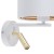 HILTON WHITE/GOLD Kinkiet 2  E27 + LED 5361 TK Lighting Złoty, Biały Złoty, Biały
