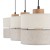 ECO Lampa wisząca 3 Listwa 5771 TK Lighting Sosna, Czarny Len, Beżowy