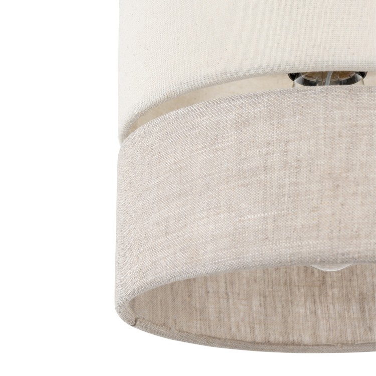 ECO Lampa wisząca 1 200 5770 TK Lighting Sosna, Czarny Len, Beżowy