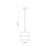 ECO Lampa wisząca 1 200 5770 TK Lighting Sosna, Czarny Len, Beżowy