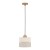 ECO Lampa wisząca 1 200 5770 TK Lighting Sosna, Czarny Len, Beżowy