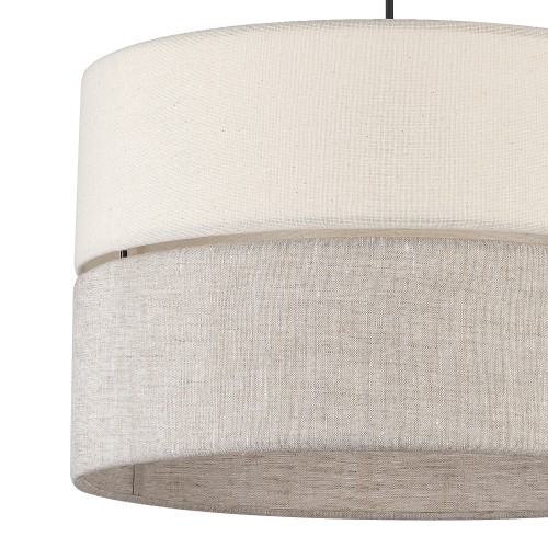 ECO Lampa wisząca 1 380 5772 TK Lighting Sosna, Czarny Len, Beżowy