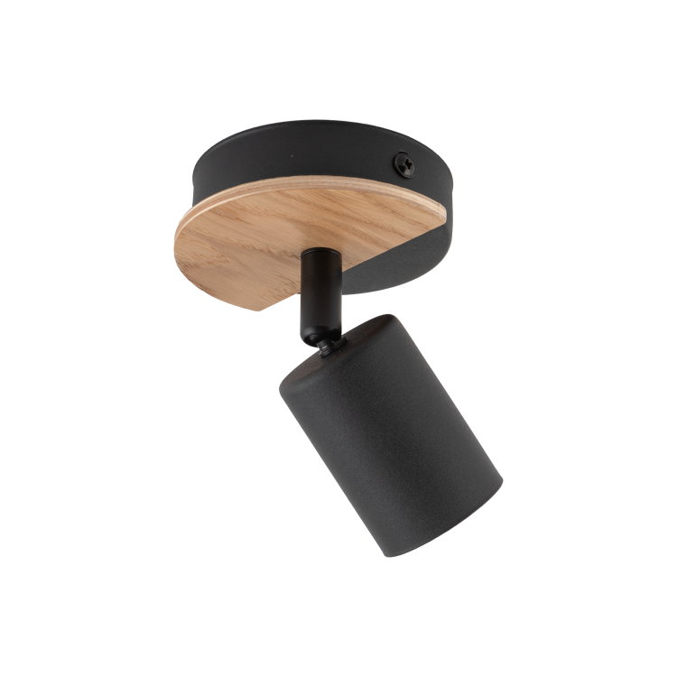 COVER WOOD Lampa sufitowa 1 4673 TK Lighting Orzech, Czarny Czarny