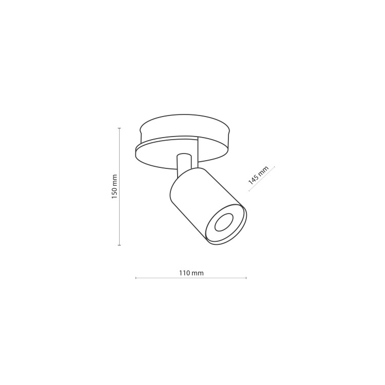 COVER WOOD Lampa sufitowa 1 4673 TK Lighting Orzech, Czarny Czarny