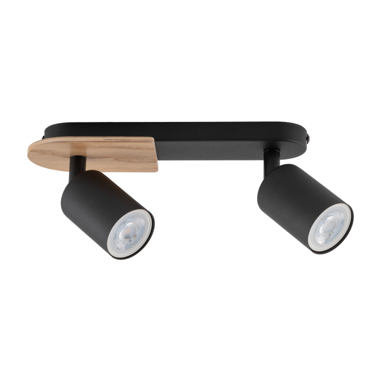 COVER WOOD Lampa sufitowa 2 4674 TK Lighting Orzech, Czarny Czarny