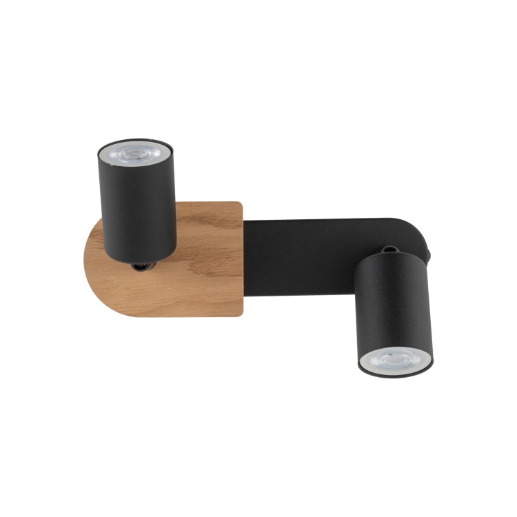 COVER WOOD Lampa sufitowa 2 4674 TK Lighting Orzech, Czarny Czarny