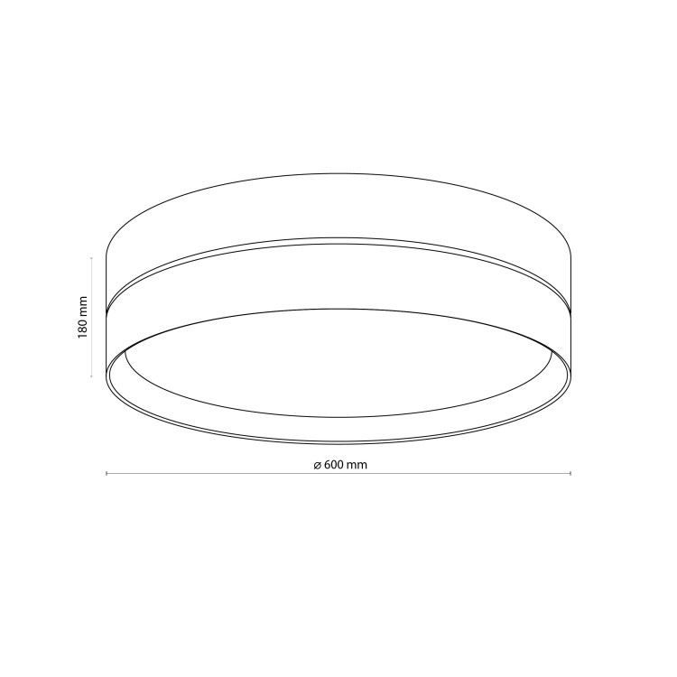 ECO Lampa sufitowa 4 5774 TK Lighting Biały Len, Beżowy