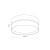 ECO Lampa sufitowa 4 450 5775 TK Lighting Biały Len, Beżowy