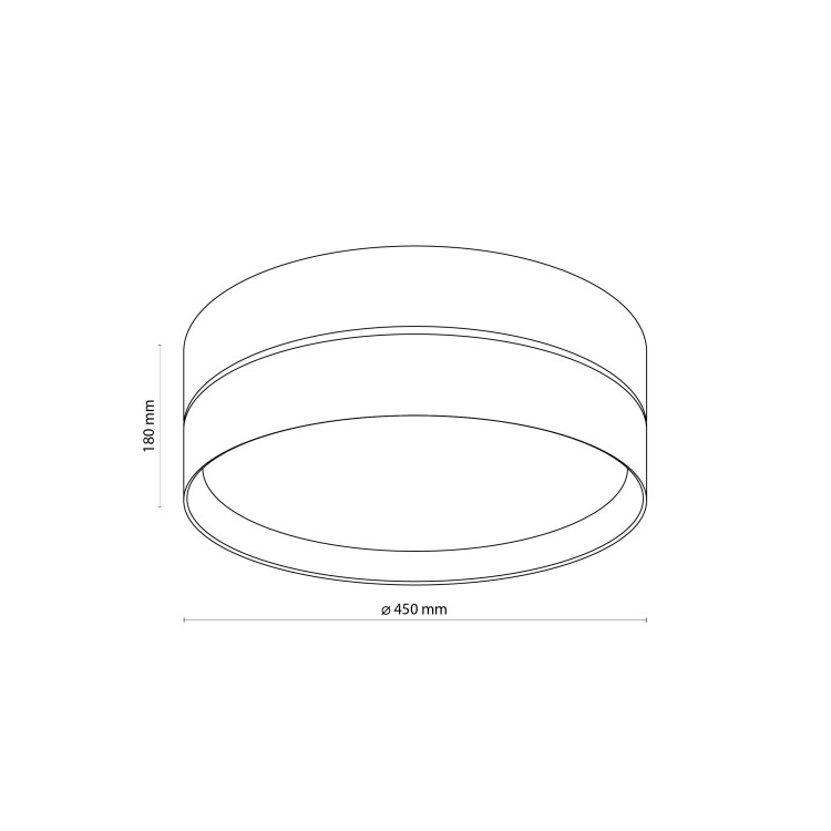 ECO Lampa sufitowa 4 450 5775 TK Lighting Biały Len, Beżowy
