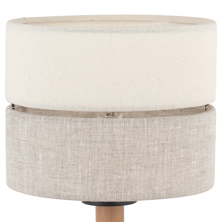ECO Lampka nocna 1 5596 TK Lighting Sosna, Czarny Len, Beżowy