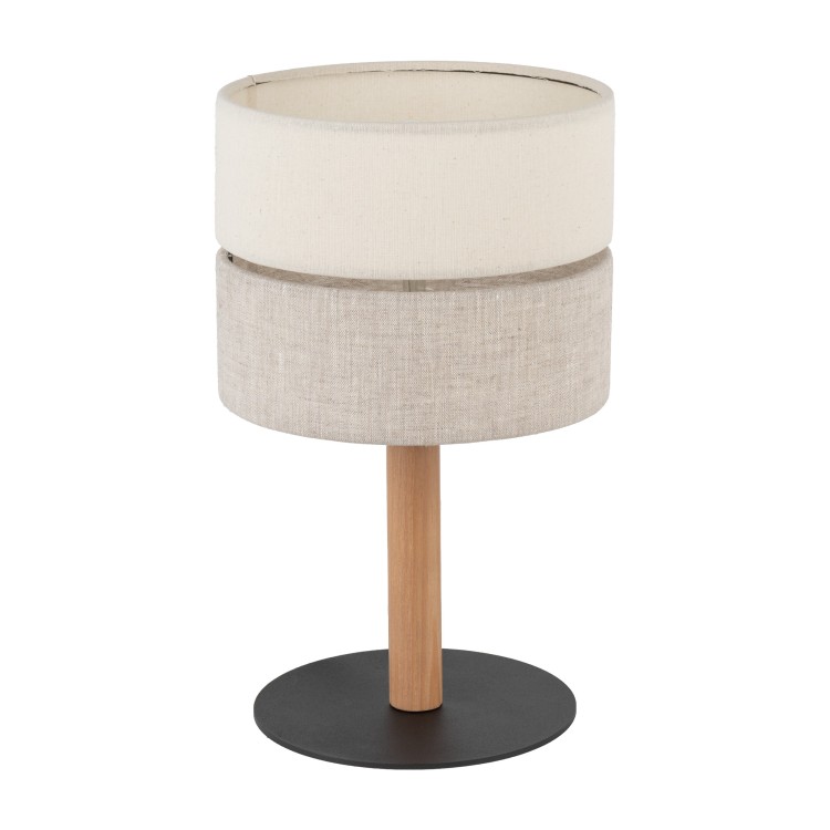 ECO Lampka nocna 1 5596 TK Lighting Sosna, Czarny Len, Beżowy