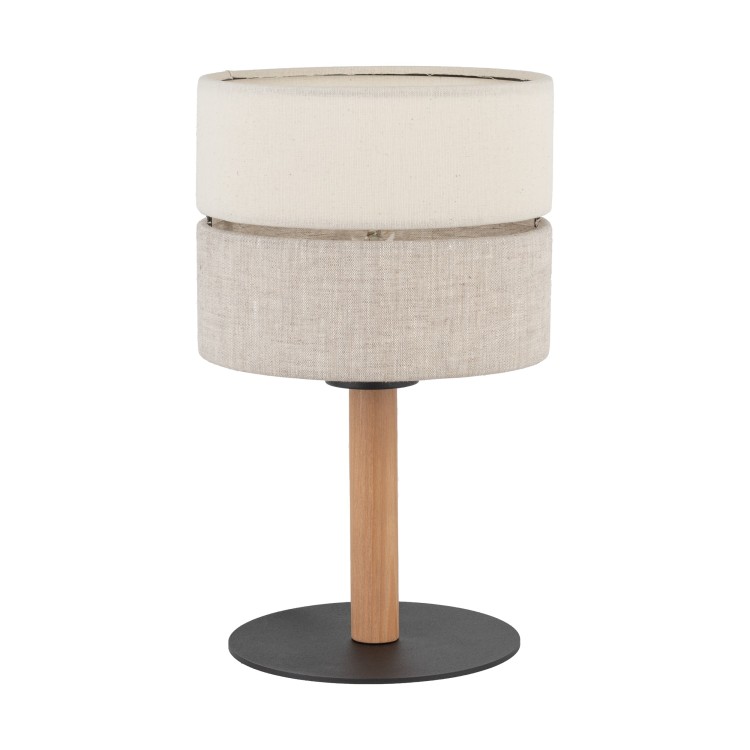 ECO Lampka nocna 1 5596 TK Lighting Sosna, Czarny Len, Beżowy