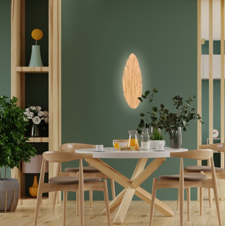 HOJA WOOD Kinkiet 2 4678 TK Lighting Orzech, Czarny Orzech