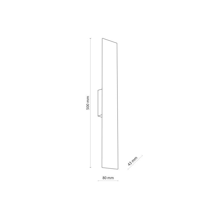 NAVI BLACK Kinkiet 2 4753 TK Lighting Czarny Czarny