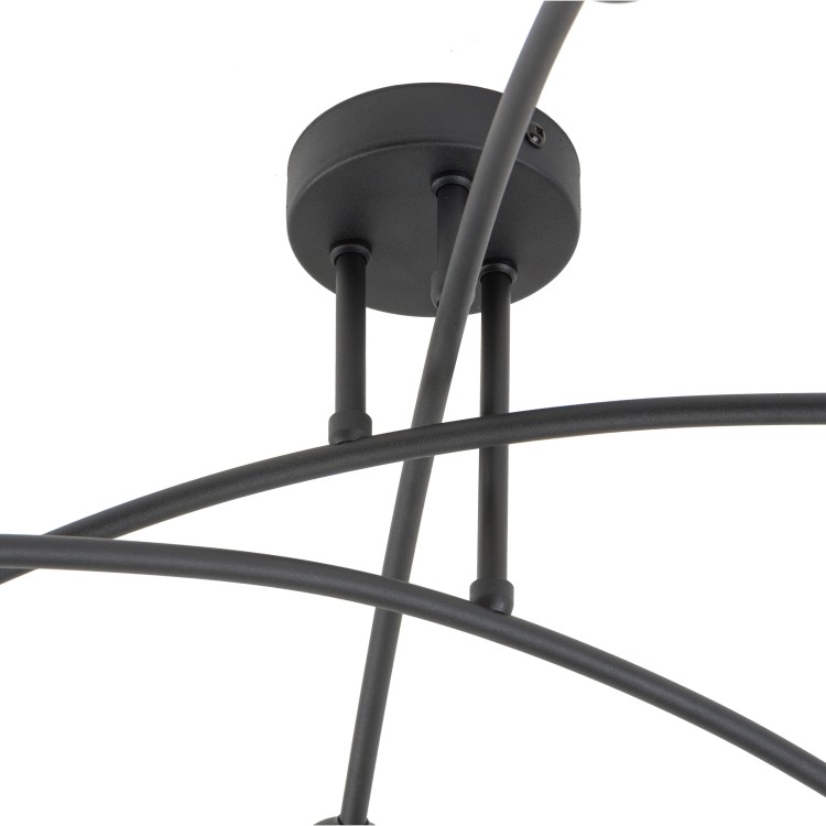HELIX BLACK Lampa sufitowa 6 4679 TK Lighting Czarny