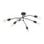 HELIX BLACK Lampa sufitowa 6 4679 TK Lighting Czarny