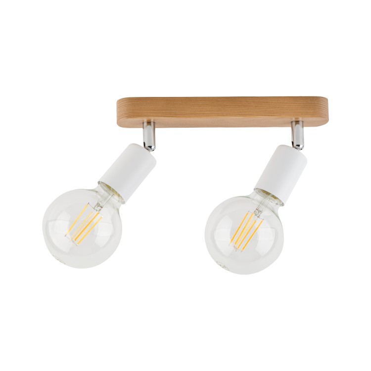 SIMPLY WOOD Lampa sufitowa 2 WHITE 4747 TK Lighting Biały, Sosna