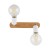 SIMPLY WOOD Lampa sufitowa 2 WHITE 4747 TK Lighting Biały, Sosna