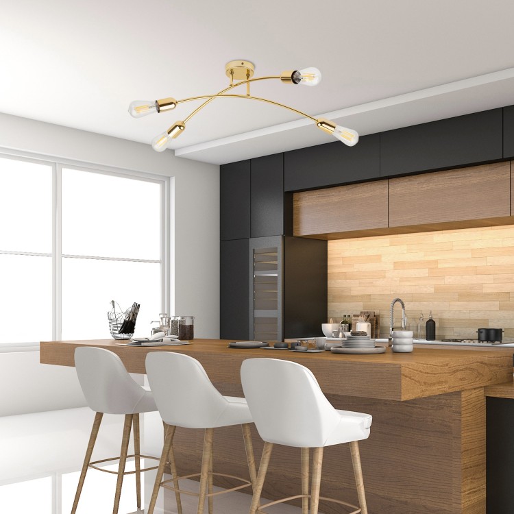 HELIX GOLD Lampa sufitowa 4 4688 TK Lighting Złoty