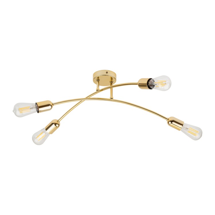 HELIX GOLD Lampa sufitowa 4 4688 TK Lighting Złoty