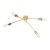 HELIX GOLD Lampa sufitowa 4 4688 TK Lighting Złoty