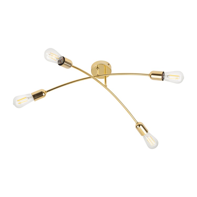 HELIX GOLD Lampa sufitowa 4 4688 TK Lighting Złoty