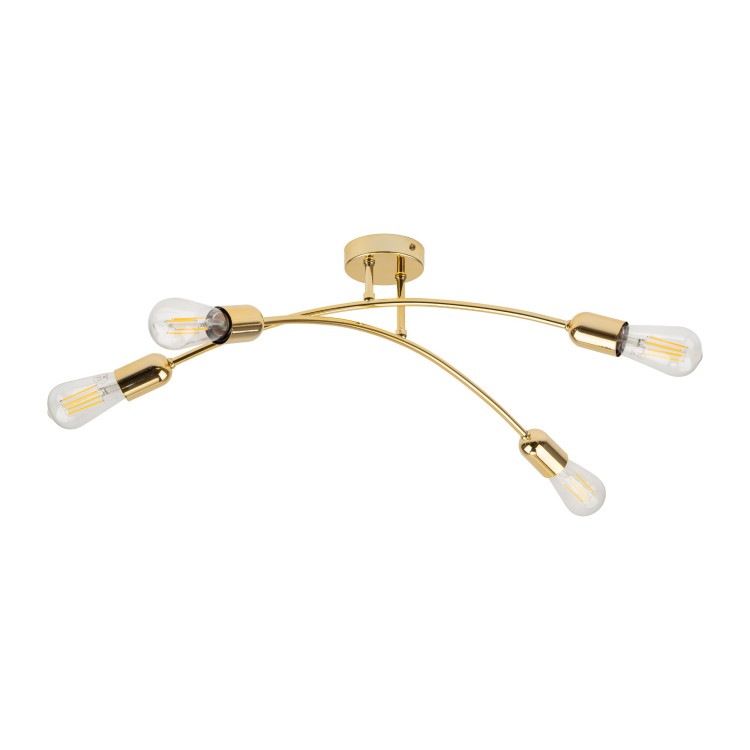 HELIX GOLD Lampa sufitowa 4 4688 TK Lighting Złoty