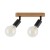 SIMPLY WOOD Lampa sufitowa 2 BLACK 4748 TK Lighting Sosna, Czarny