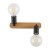 SIMPLY WOOD Lampa sufitowa 2 BLACK 4748 TK Lighting Sosna, Czarny