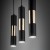 VIVIEN BLACK/GOLD Lampa wisząca 3 Listwa 4757 TK Lighting Złoty, Czarny