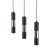VIVIEN BLACK/GOLD Lampa wisząca 3 Listwa 4757 TK Lighting Złoty, Czarny