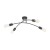 HELIX BLACK Lampa sufitowa 4 4687 TK Lighting Czarny