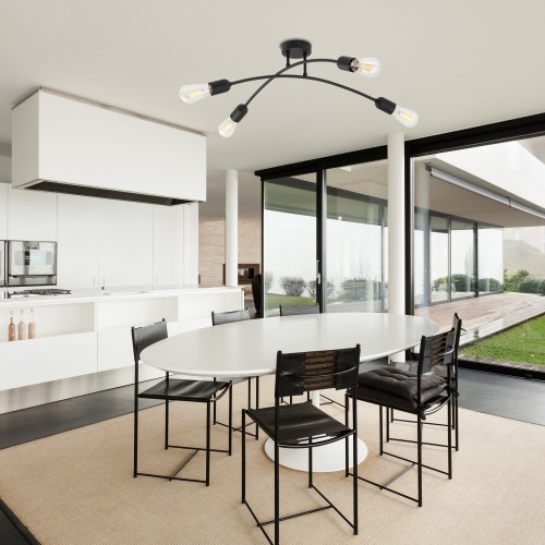 HELIX BLACK Lampa sufitowa 4 4687 TK Lighting Czarny