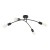 HELIX BLACK Lampa sufitowa 4 4687 TK Lighting Czarny