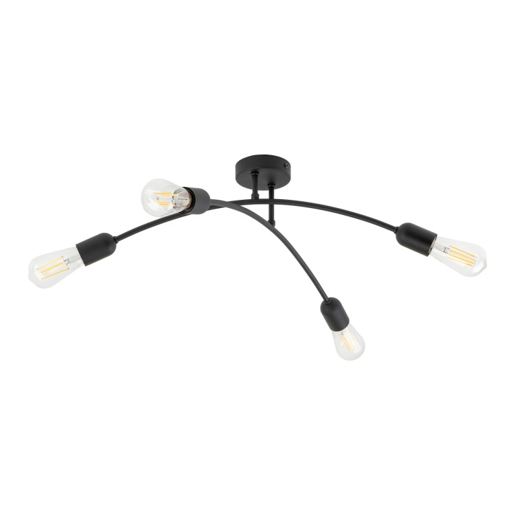 HELIX BLACK Lampa sufitowa 4 4687 TK Lighting Czarny