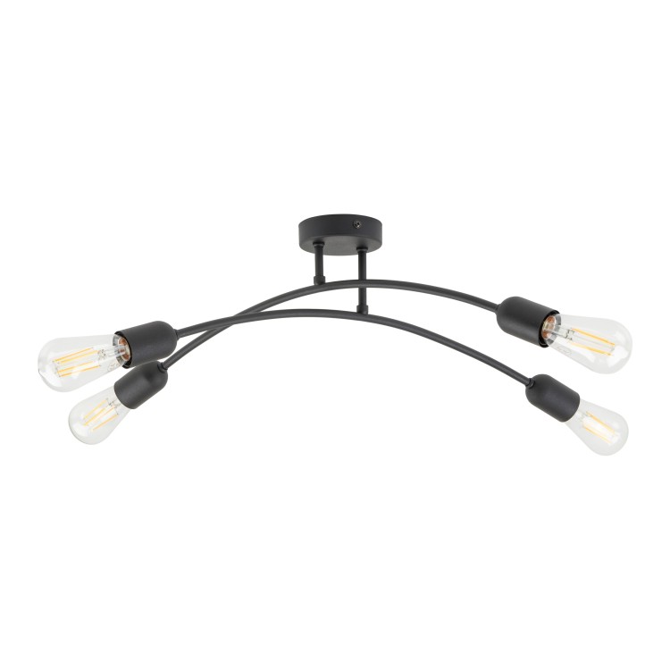 HELIX BLACK Lampa sufitowa 4 4687 TK Lighting Czarny