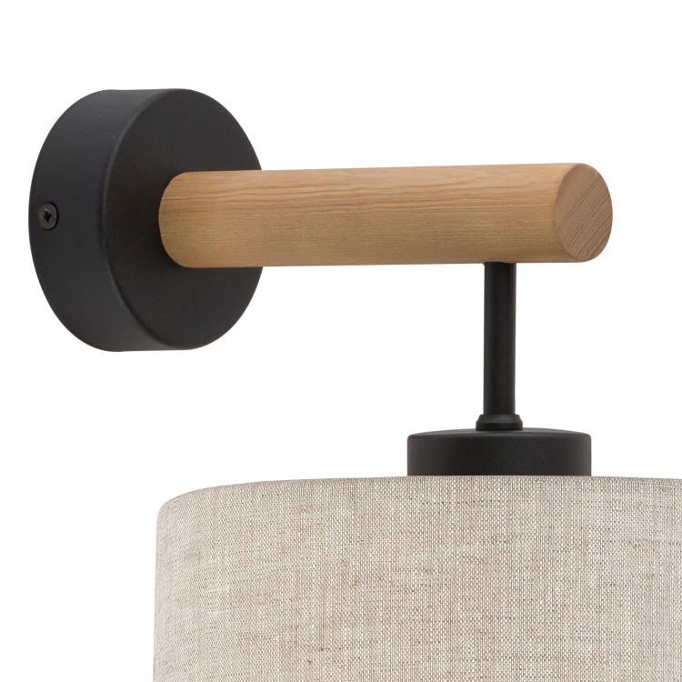 ECO Kinkiet 1 5776 TK Lighting Sosna, Czarny Szary, Beżowy