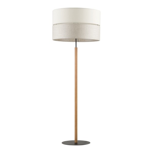 ECO Lampa podłogowa 1 5597 TK Lighting Sosna, Czarny Len, Beżowy