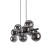ESTERA BLACK Lampa wisząca 9 5667 TK Lighting Czarny Grafitowy