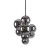 ESTERA BLACK Lampa wisząca 9 5667 TK Lighting Czarny Grafitowy