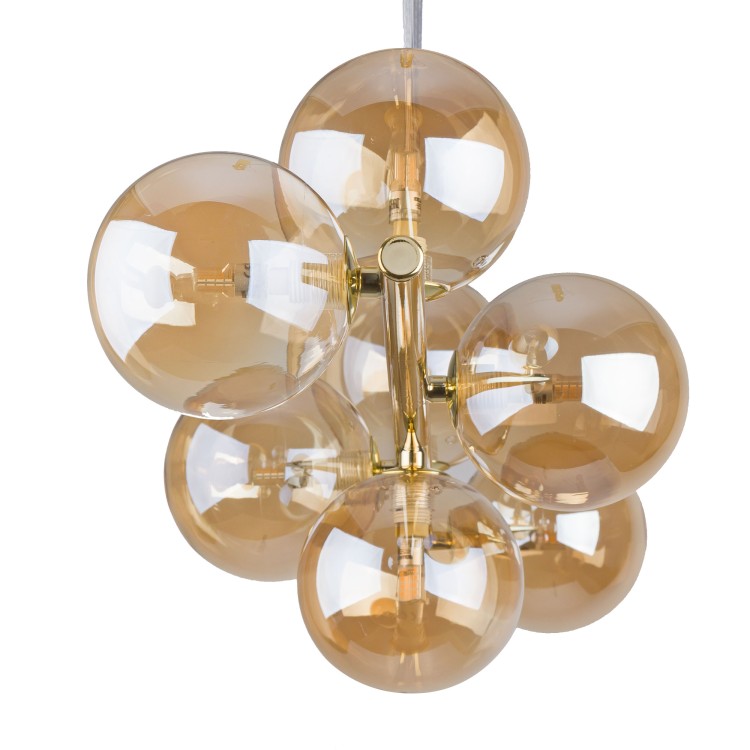 ESTERA GOLD Lampa wisząca 7 5668 TK Lighting Złoty Bursztynowy