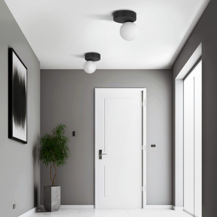 BIANCA BLACK Lampa sufitowa 1 5681 TK Lighting Czarny Biały