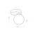 BIANCA BLACK Lampa sufitowa 1 5681 TK Lighting Czarny Biały
