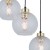 DEVON Lampa wisząca 3 Koło TRANSPARENT 4586 TK Lighting Złoty, Czarny Transparentny